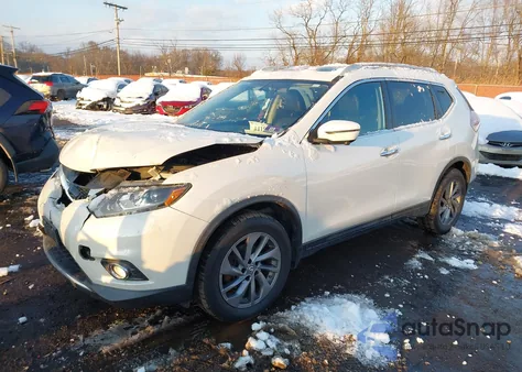 2016 Nissan Rogue Sl z USA, uszkodzony, nr VIN 5N1AT2MV6GC755462